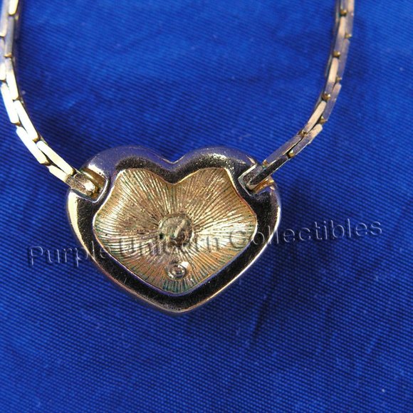 Vintage Swarovski Crystal Pave Heart Necklace - Picture 5 of 5